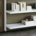 Libreria a giorno in acciaio design moderno per soggiorno Astryd 12