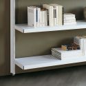 Libreria a giorno in acciaio design moderno per soggiorno Big 12
