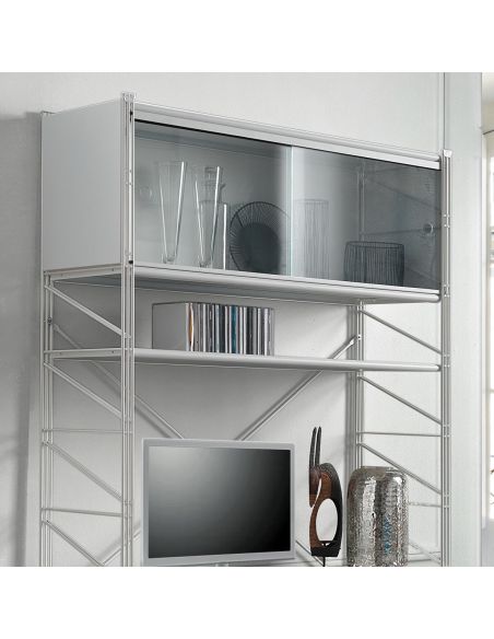 Scaffale componibile da parete in acciaio 100 x 200 cm Melker 151 Scaffale componibile da parete in acciaio 100 x 200 cm Melker 151