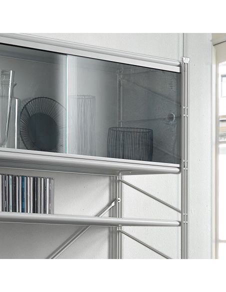 Scaffale componibile da parete in acciaio 100 x 200 cm Melker 151