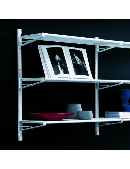 Libreria da parete componibile in acciaio 196x100 cm Melker 24 Libreria da parete componibile in acciaio 196x100 cm Melker 24