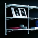 Libreria da parete componibile in acciaio 196x100 cm Melker 24