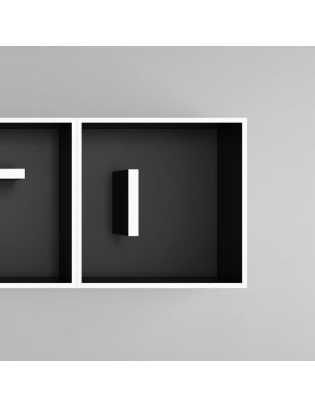 Libreria da parete a lettere in legno laminato 204 X 51 cm ABC READ