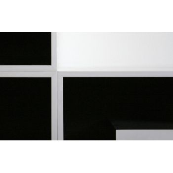 Libreria modulare a lettere in laminato 204 X 51 cm ABC DARK 2