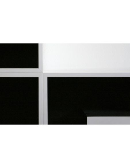 Libreria modulare a lettere in laminato 204 X 51 cm ABC DARK