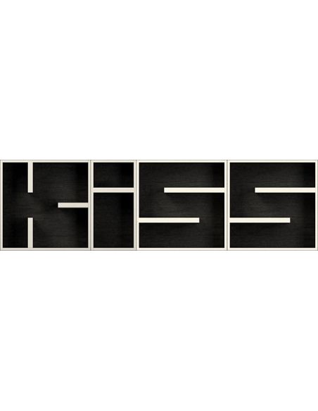 Libreria a cubi componibili da parete in legno ABC KISS