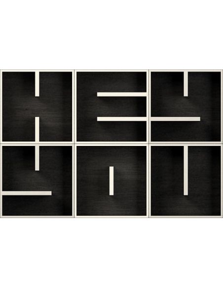 Libreria a cubi componibile con lettere alfabeto ABC HEY YOU