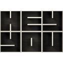 Libreria a cubi componibile con lettere alfabeto ABC HEY YOU