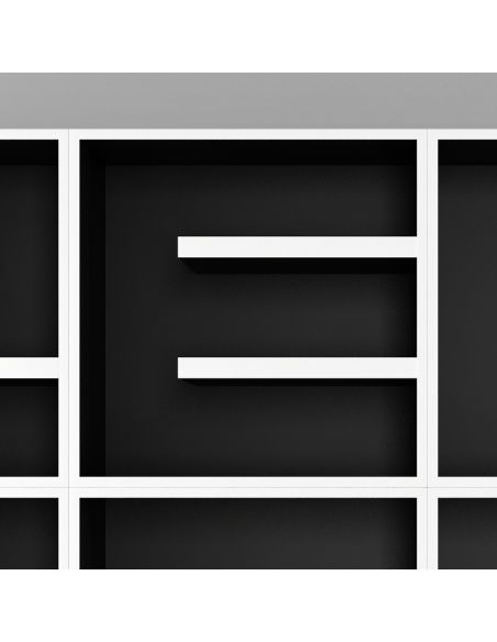 Libreria a cubi da parete con lettere alfabeto ABC READ MORE