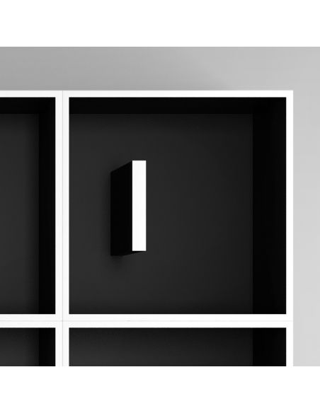 Libreria a cubi da parete con lettere alfabeto ABC READ MORE