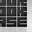 Libreria a cubi da terra o da parete con lettere alfabeto ABC RYBC