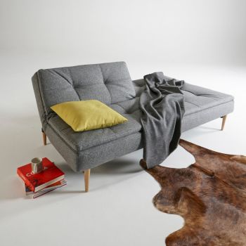 Divano letto una piazza e mezza design scandinavo 210 cm Dublexo - 527 Mixed Dance Natural 2