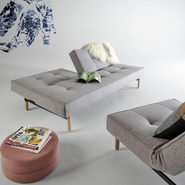 Divanetto letto una piazza e mezza uso quotidiano design nordico Split Back