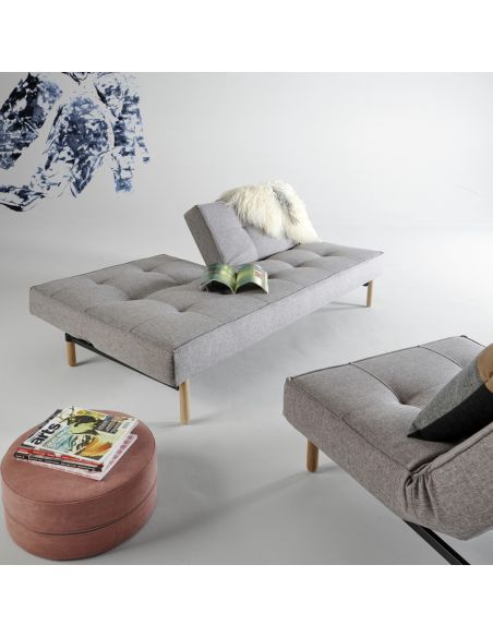 Divanetto letto una piazza e mezza uso quotidiano design nordico Split Back
