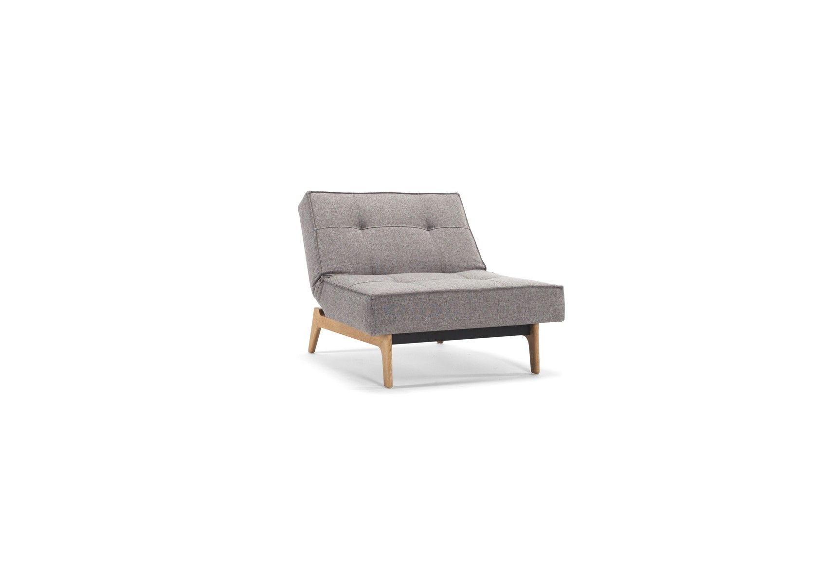 Poltrona design scandinavo in tessuto o velluto SplitBack Frej