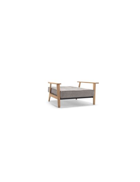 Poltrona design scandinavo in tessuto o velluto SplitBack Frej - 521 Mixed Dance Grey