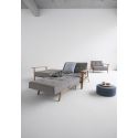 Poltrona design scandinavo in tessuto o velluto SplitBack Frej - 521 Mixed Dance Grey