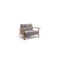 Poltrona design scandinavo in tessuto o velluto SplitBack Frej - 521 Mixed Dance Grey