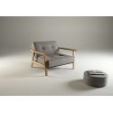 Poltrona design scandinavo in tessuto o velluto SplitBack Frej - 521 Mixed Dance Grey