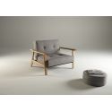 Poltrona design scandinavo in tessuto o velluto SplitBack Frej - 521 Mixed Dance Grey