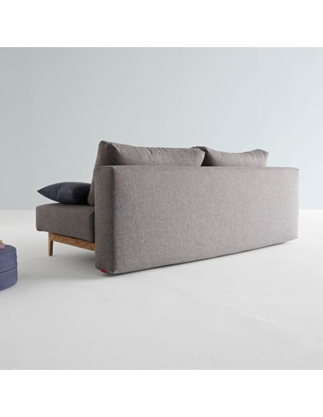 Divano letto 2 posti design moderno in tessuto 200 cm Trym