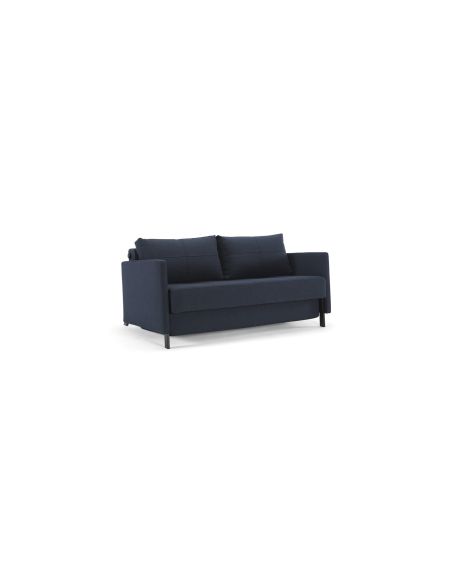 Divano letto Cubed Arm con braccioli convertibile salvaspazio 140 cm