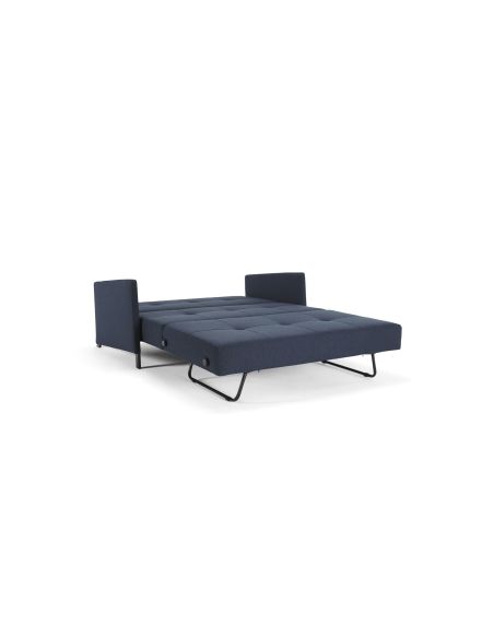 Divano letto Cubed Arm con braccioli convertibile salvaspazio 140 cm