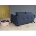 Divano letto Cubed Arm con braccioli convertibile salvaspazio 140 cm