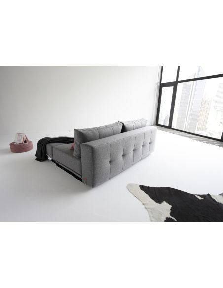 Divano letto matrimoniale in tessuto design moderno Supremax Deluxe