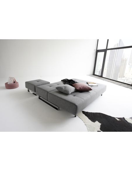 Divano letto matrimoniale in tessuto design moderno Supremax Deluxe