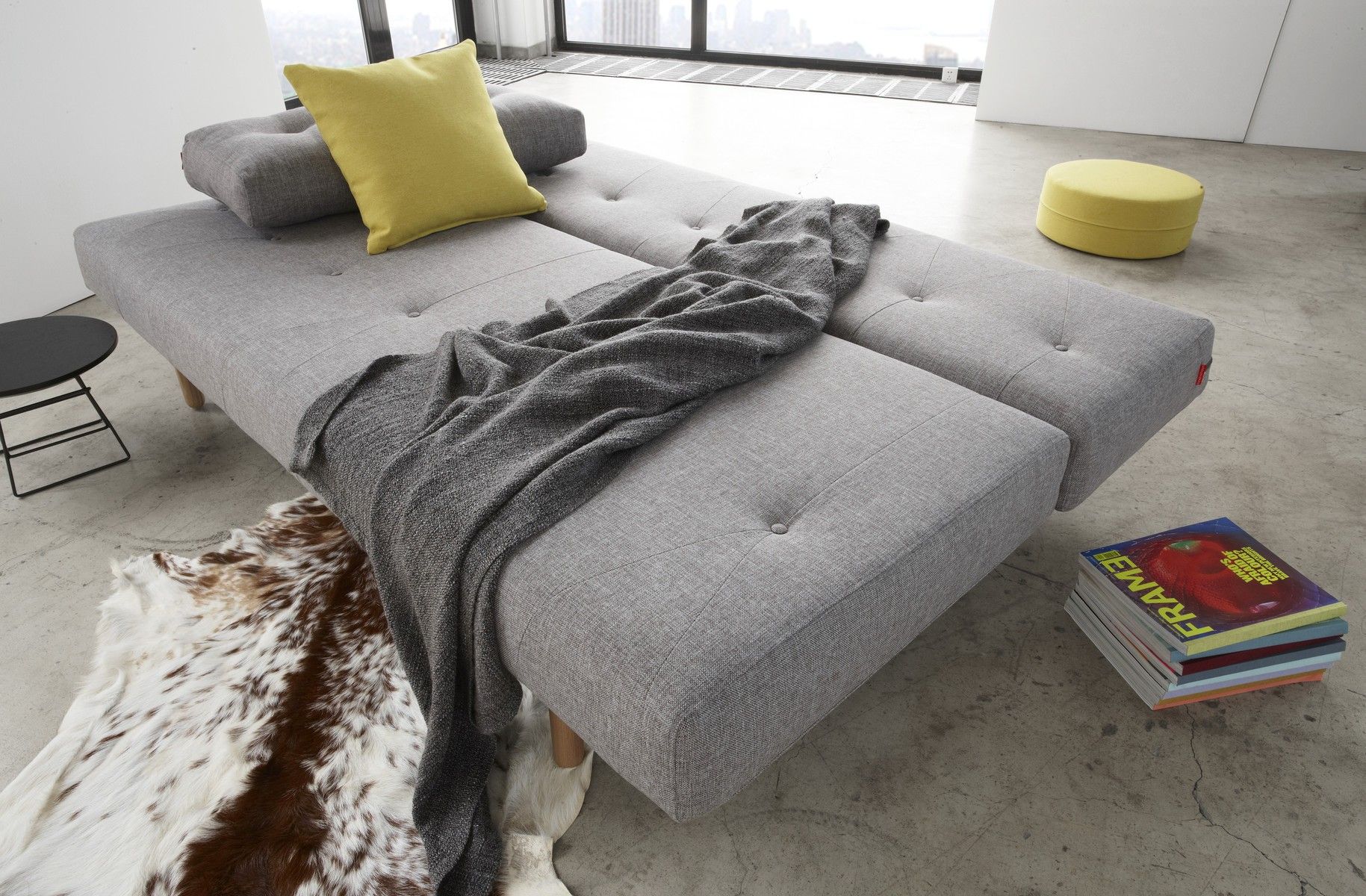 Divano letto Rhomb matrimoniale in tessuto design moderno ...