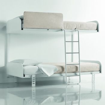 LETTO A SCOMPARSA APERTURA LATERALE modello KIT SILVY SINGOLO SUPERIORE  mm.900x2000