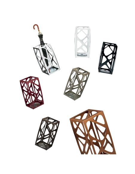 Portaombrelli design moderno in acciaio per ingresso casa Cesta