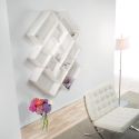 Libreria da parete design in acciaio 125 x 165 cm Kreando-3