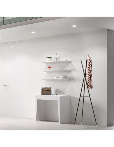 Consolle allungabile in acciaio e laminato design moderno Glen Consolle allungabile in acciaio e laminato design moderno Glen