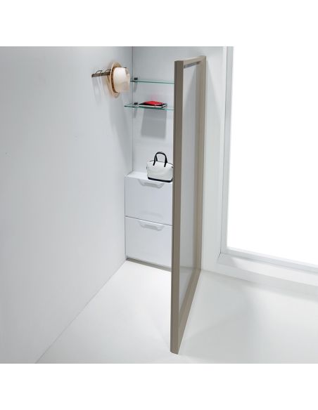 Specchio angolare in alluminio mini guardaroba Angle Vanity Specchio angolare in alluminio mini guardaroba Angle Vanity