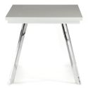 Tavolo quadrato allungabile a libro con gambe in metallo e piano in MDF fino a 170 cm Dabol