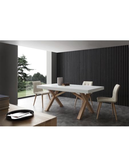 Tavolo da pranzo allungabile 360 cm in massello di frassino Drammen Tavolo da pranzo allungabile 360 cm in massello di frassino Drammen