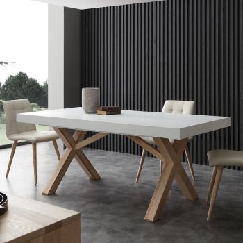 Tavolo da pranzo allungabile 360 cm in massello di frassino Drammen 2