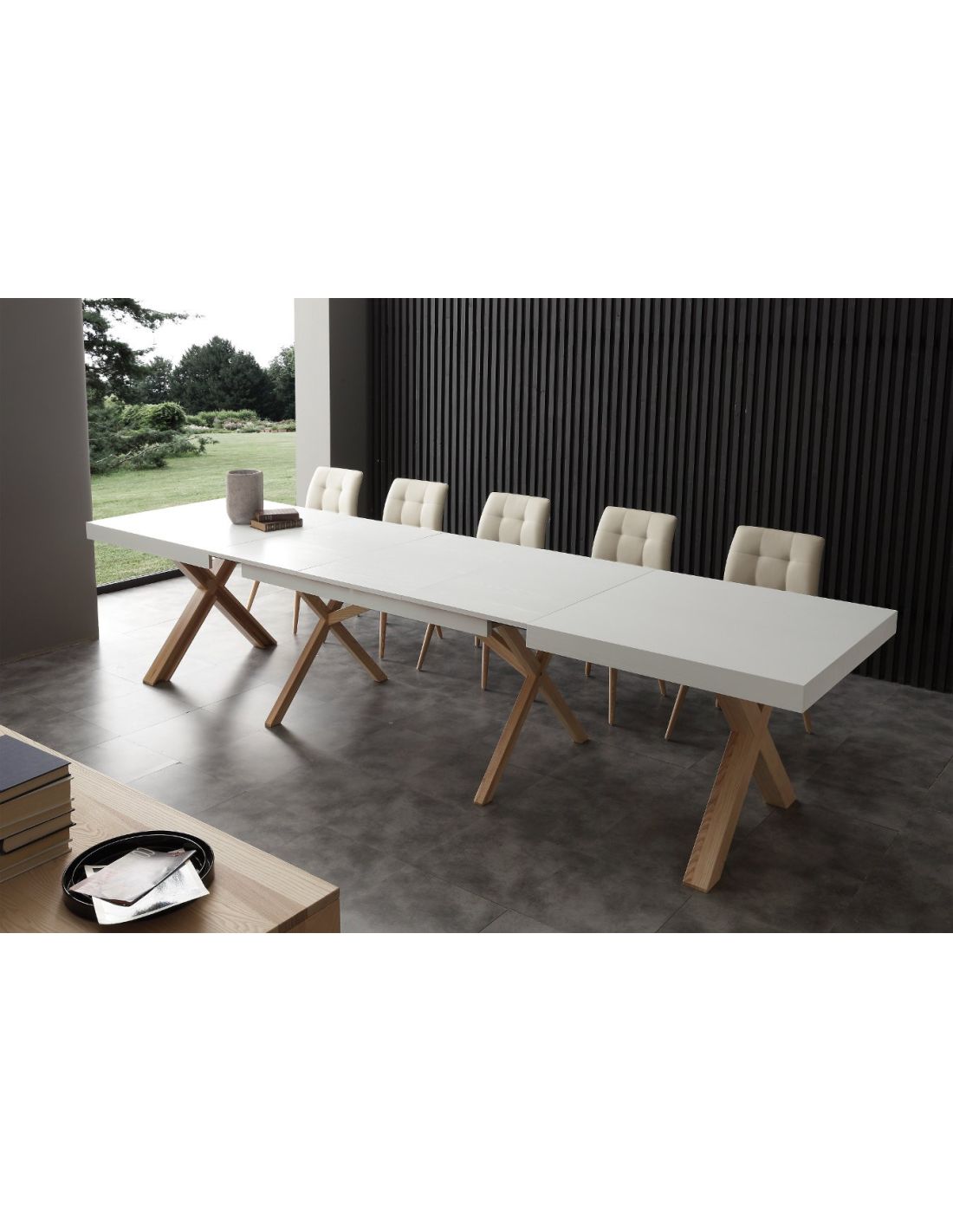 Drammen tavolo da pranzo allungabile 360 cm in massello di for Tavola allungabile