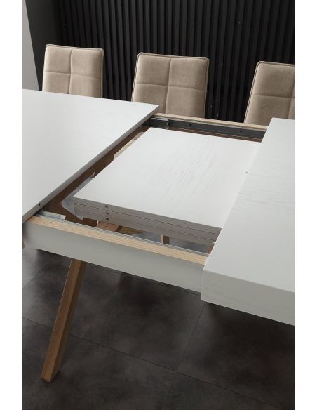 Tavolo da pranzo allungabile 360 cm in massello di frassino Drammen