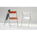 Set 6 sedie pieghevoli in metallo e plastica Sooner