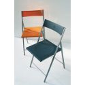 Set 6 sedie pieghevoli in metallo e plastica Sooner