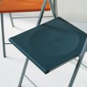 Set 6 sedie pieghevoli in metallo e plastica Sooner