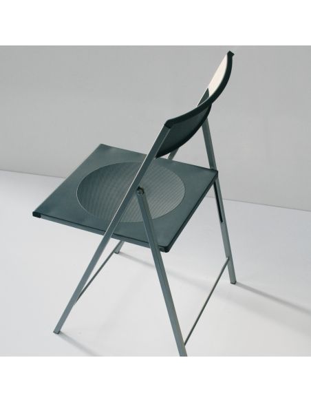 Set 6 sedie pieghevoli in metallo e plastica Sooner