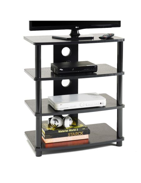 Mobile porta TV in metallo e MDF 4 ripiani con passacavi Style Mobile porta TV in metallo e MDF 4 ripiani con passacavi Style