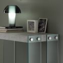 Tavolo consolle in vetro e legno allungabile fino a 200 cm Skim