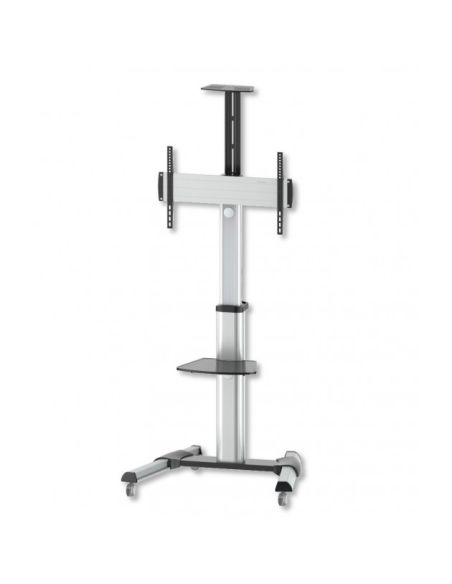Porta TV su ruote con mensola in vetro da 37 a 70 pollici Trolly