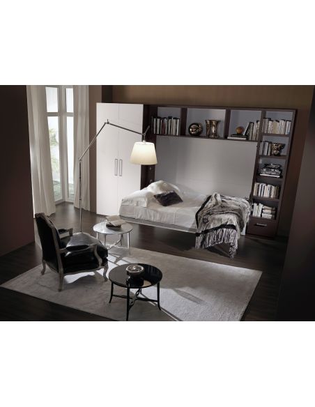 Letto matrimoniale o francese a scomparsa apertura orizzontale Traverso