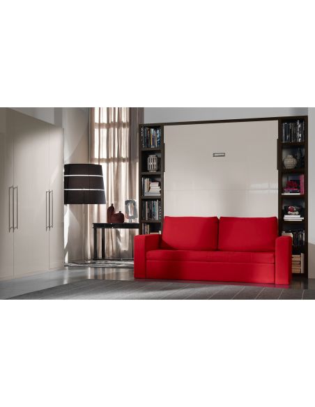 Letto a scomparsa con divano matrimoniale o francese Cubo Letto a scomparsa con divano matrimoniale o francese Cubo